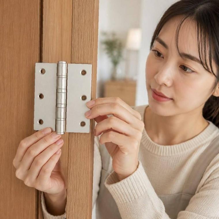 장석 경첩 철물 도어 방문 목문용 가구 나비 세트 부속