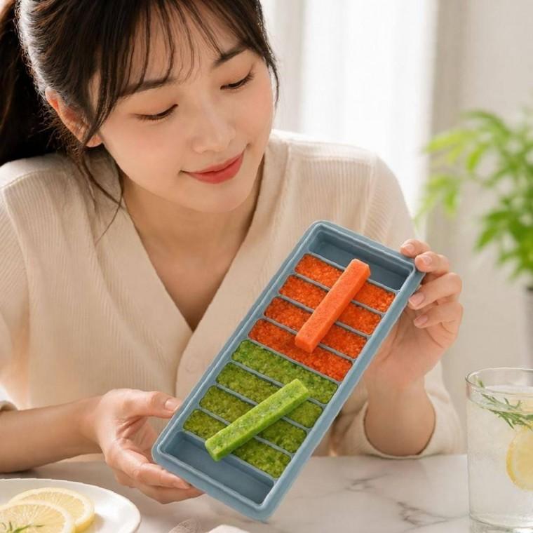 10구 실리콘 큐브 아이스 몰드 얼음틀 얼음 직사각형