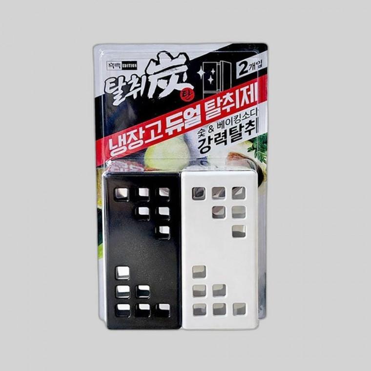 냉장고탈취제 냉장고 숯 베이킹 소다 냄새제거 듀얼 디자인 강력 탈취제