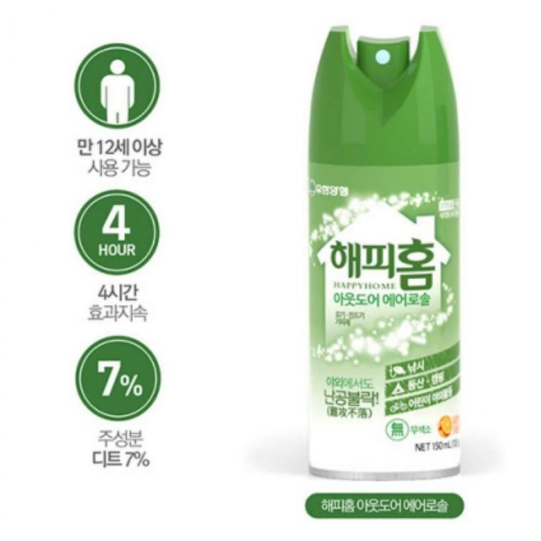 에어로솔 진드기 스프레이 모기 기피 아웃도어 대용량