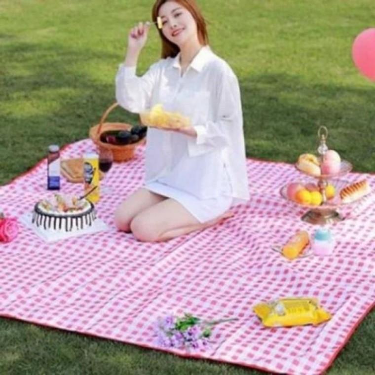 차박매트 돗자리 한강돗자리 레드 돗자리 체크 예쁜돗자리