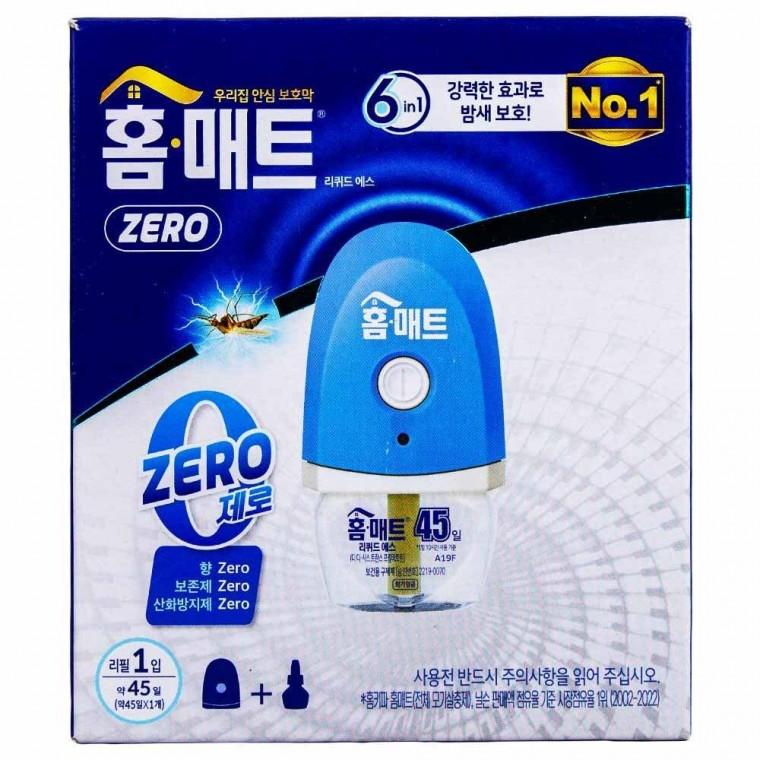 홈매트 제로 액체 전자 모기향 훈증기+리필 29ml 1개(607519)