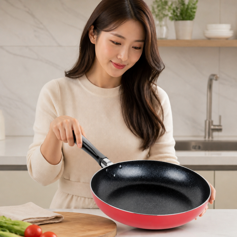 토스코 베이직 프라이팬 논스틱 마블코팅 1구 계란팬