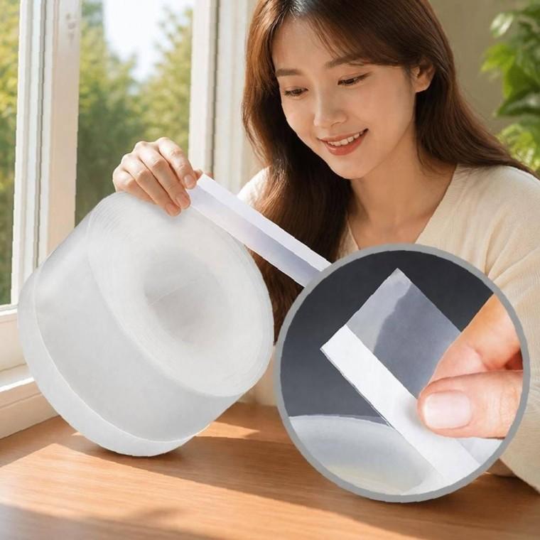 스티커 창문 현관 차단 문풍지 문틈막이 외풍 투명 롤