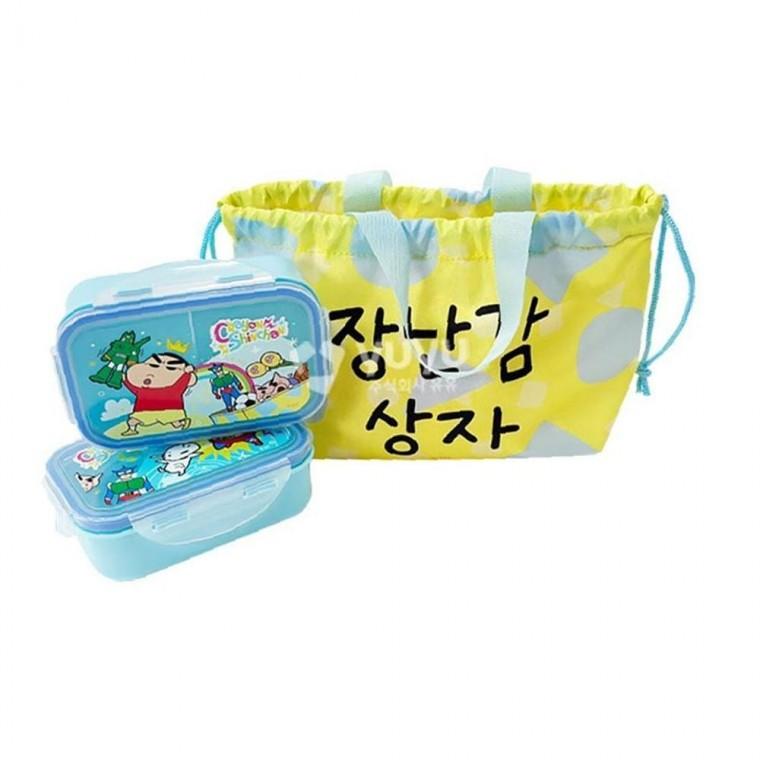 짱구는 못말려 피크닉 2단 도시락 조리개 가방 세트