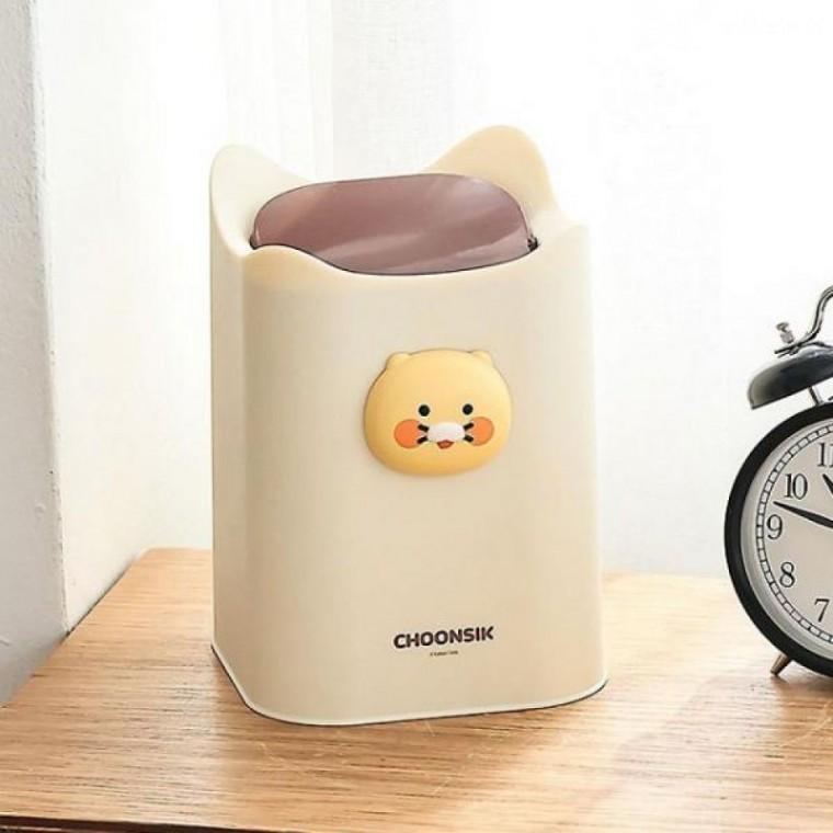캐릭터 입체 스윙 휴지통 탁상용