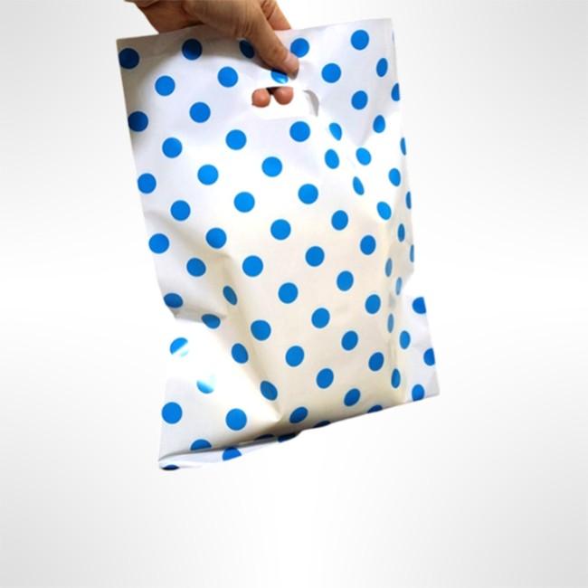 블루도트 펀칭 쇼핑백 쇼핑봉투 35X45cm 50매