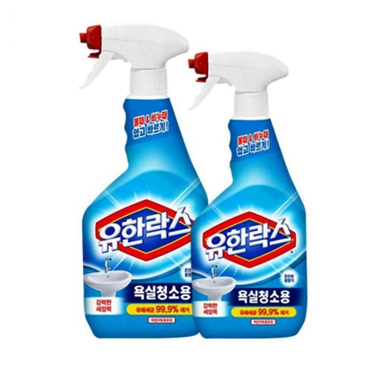 유한 락스 욕실청 소용 2P 주방 청소용 곰팡이 제거제 세제 기름때 찌든때 렌지 후드