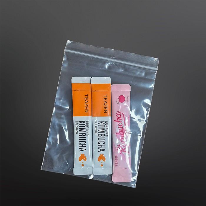 질기고 튼튼한 투명 PE 지퍼백 12X12cm 500매