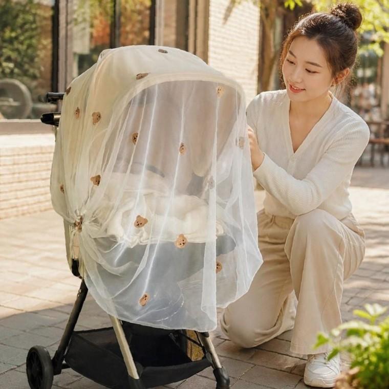 유모차 커버 방충망 해충 차단 탈부착 벌레 방지망
