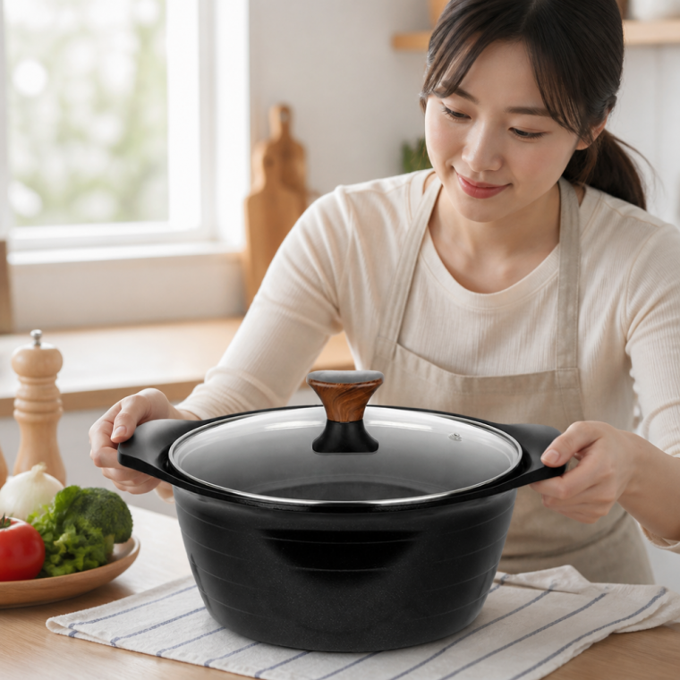 세라믹 양수냄비 통주물 인덕션 조리기구
