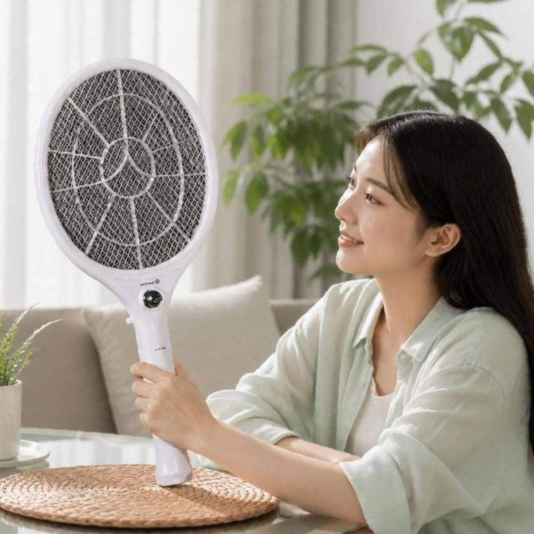 220V 충전식 모기채 야외 가정용 퇴치기 파리 전기