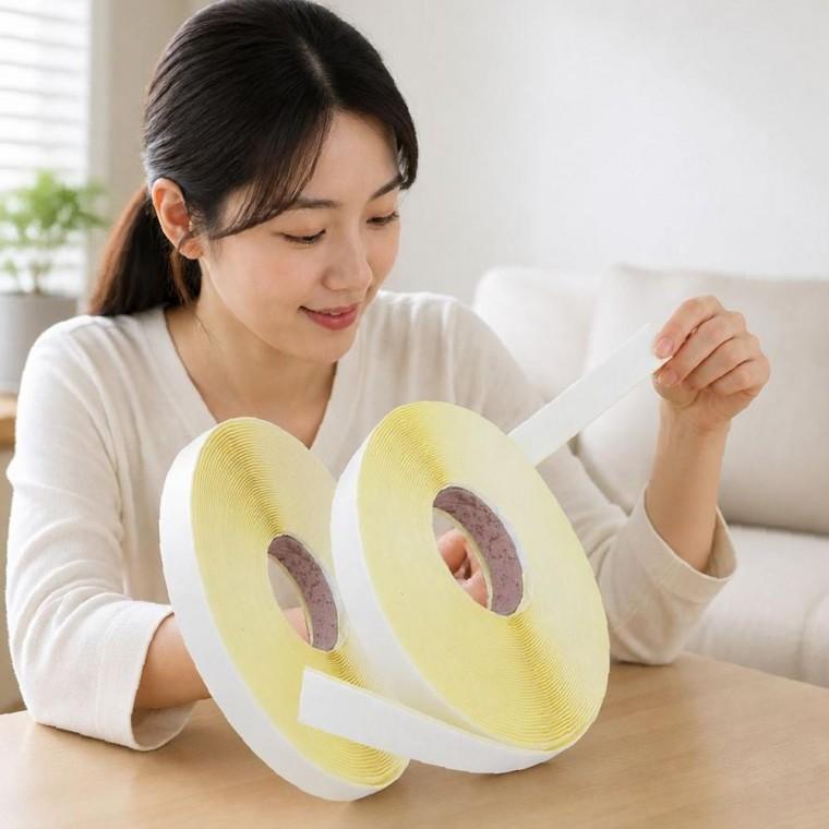 찍찍이 테이프 양면 부직포 접착 롤 대체 고정용