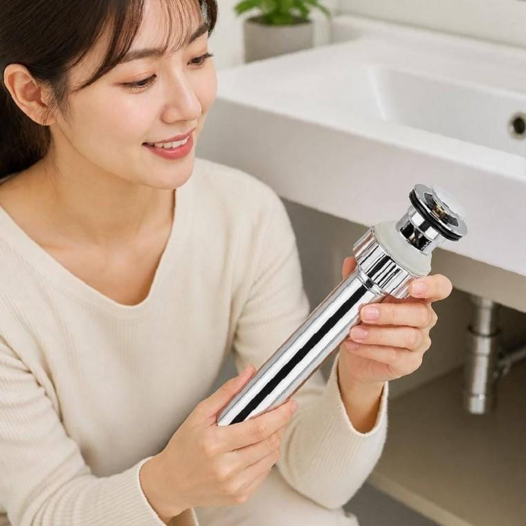 배수관 부속 마개 스텐 교체 트랩 팝업 황동 세면대