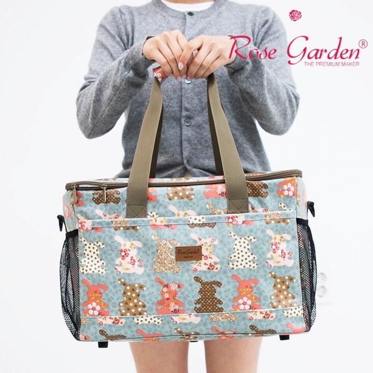 캠핑 보냉백 소프트 쿨러백 보냉가방 특대 피크닉 장미패턴 아이스백 여행