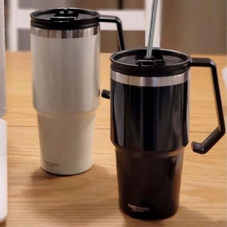 보냉 데일리 600ml 블랙 보틀 머그컵 텀블러 보온