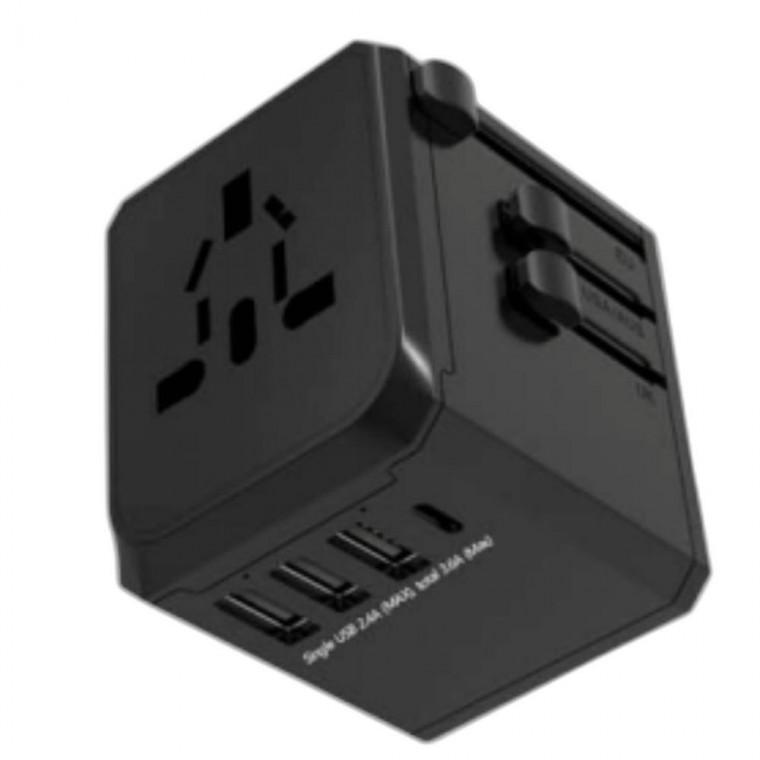 해외여행 멀티 어댑터 C타입 USB 고속 충전 멀티 플러그 돼지코