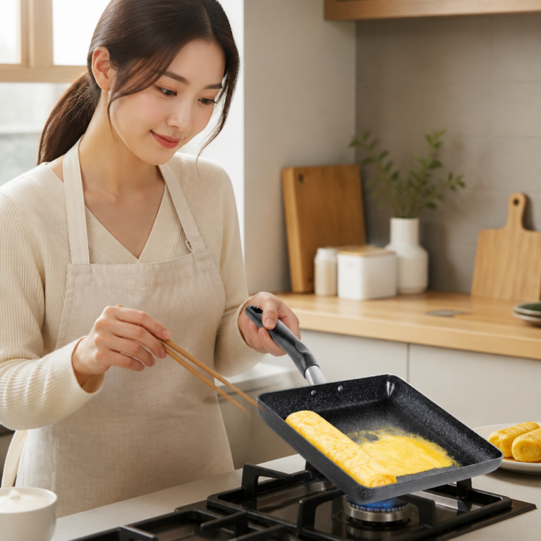 토스코 사각 프라이팬 계란말이팬 알루미늄 에그팬 사각팬