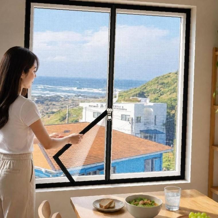 모기장 교체용 지퍼형 방충망 벌레 부착형 차단