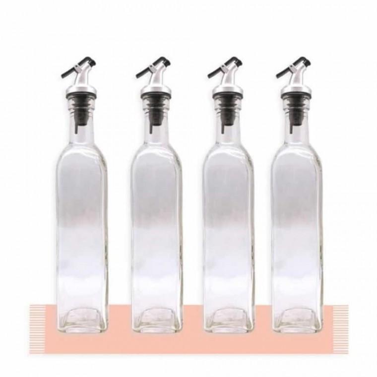 오일병 500ml 실속 4P 유리기름병 참기름유리병 유리소스병