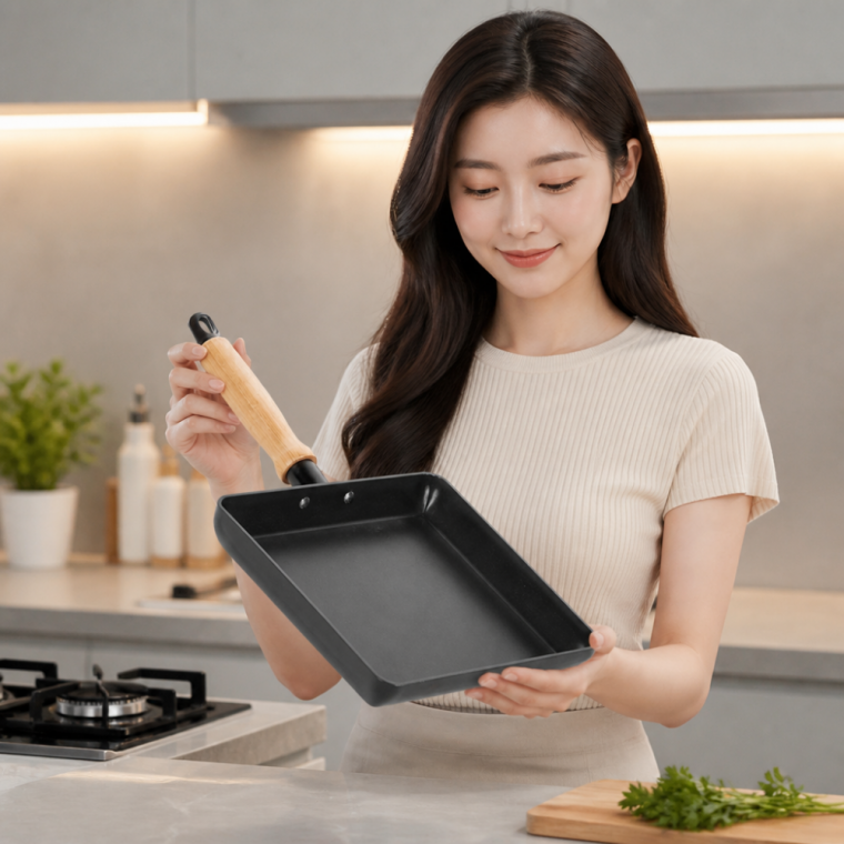 토스코 모노 사각 프라이팬 계란말이팬 알루미늄 철 주물 조리도구
