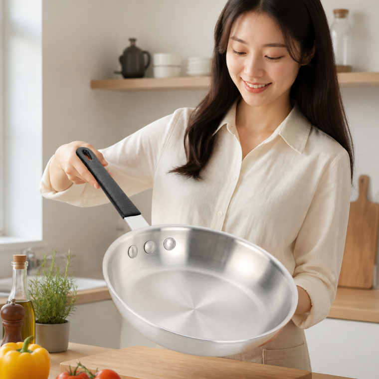 토스코 무코팅 양식팬 알루미늄 스테이크 프라이팬