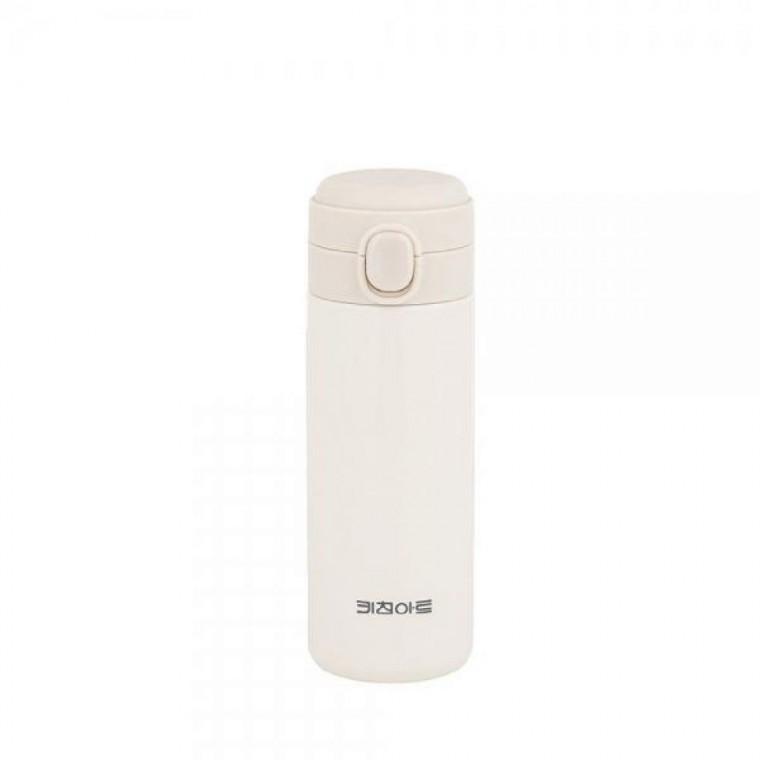 보틀 키친아트 화이트 원터치 물병 텀블러 스텐 400ml