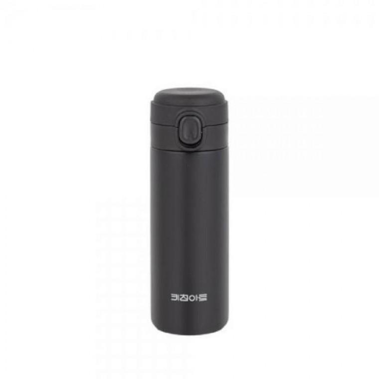 텀블러 스텐 블랙 물병 원터치 보틀 키친아트 400ml