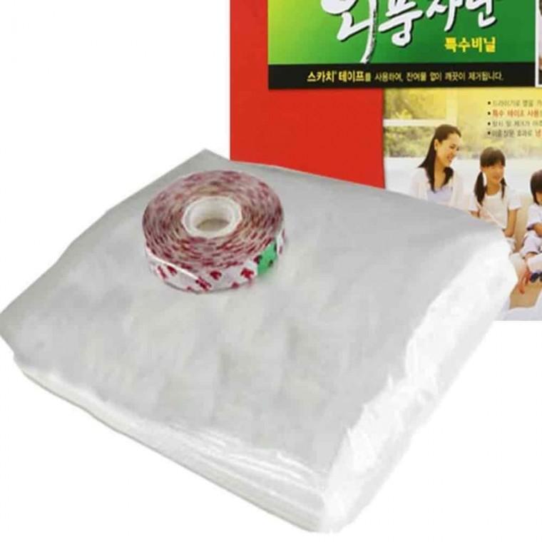 두꺼운비닐 창문방풍비닐 창틀바람막이 방풍비닐 특대형