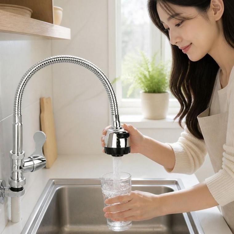 벽면 부착형 싱크대 자바라 수전 주방 수도꼭지 교체 부품