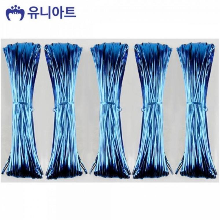 유니아트 (공예철사) 25000 빵끈 (파랑) 선물포장 끈