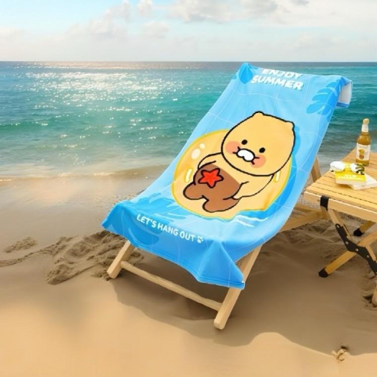 베르 비치타올 카카오프렌즈 춘식이 700X1400 비치타월 대형수건