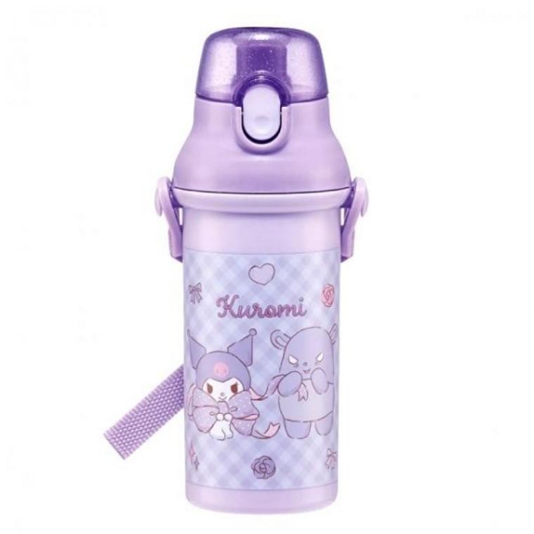 빅리본 원터치 물통 480ml 휴대용 물병 블루