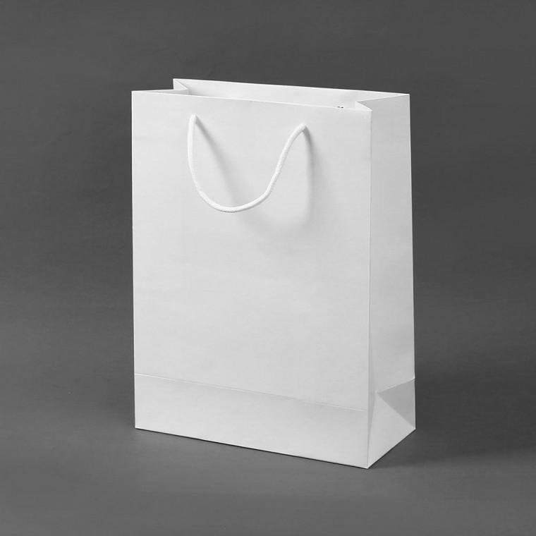 무지 쇼핑백 화이트10p세트 (25x33cm) 종이가방 쇼핑봉투