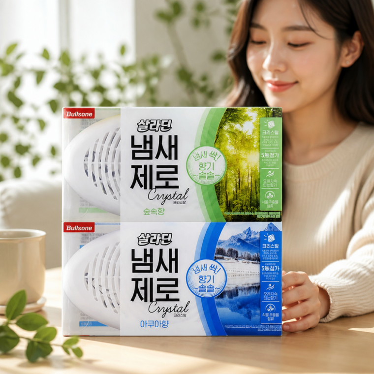 살라딘 3중 탈취 방향제 냄새제거제 차량용 탈취기