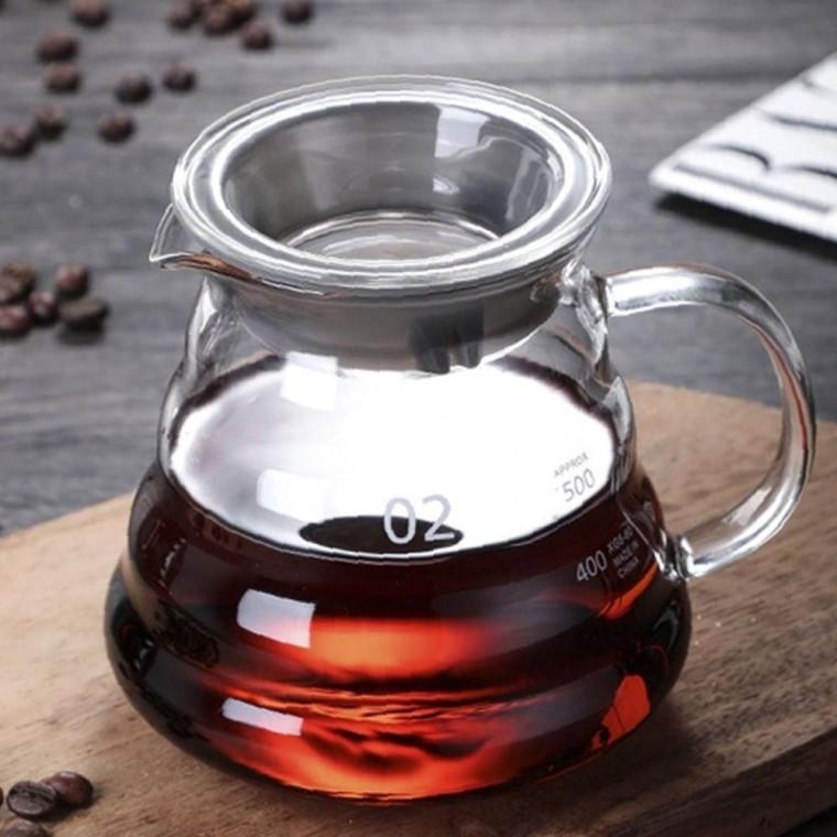 고원 정갈한 티로직 웨이브 내열유리 커피서버 600ml