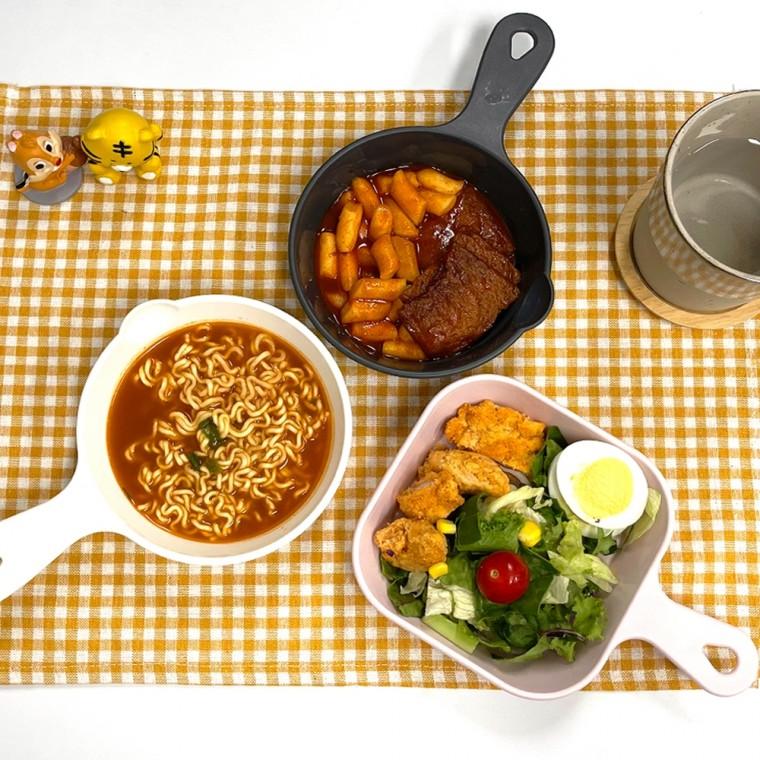 캠핑 먹방 손잡이 앞접시 플레이팅 전자레인지 5p
