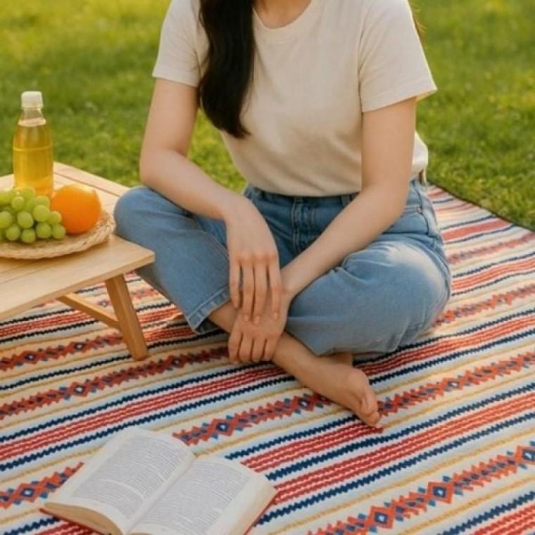 멀티 피크닉 여행 패턴 업소 매트 공원 가정 매장 한강 돗자리 다용도 차박 돗자리 낚시 데이트