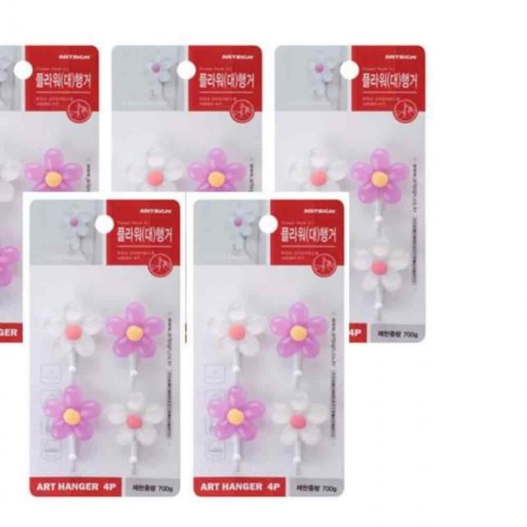 접착식행거 걸이후크 액세서리걸이 행거 플라워 20P