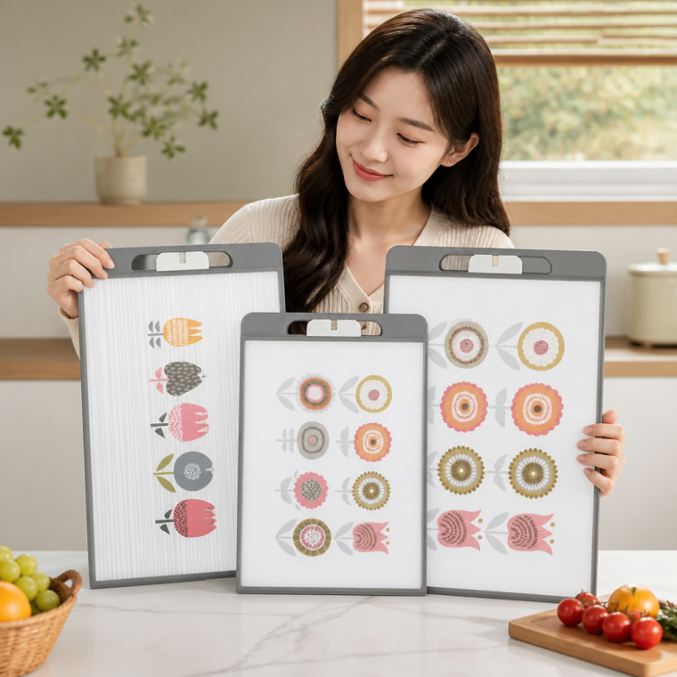 논슬립 플라스틱 도마 식기세척기 미니 거치대 포함