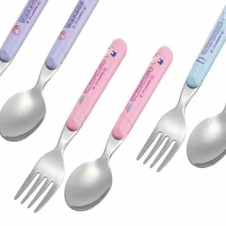 산리오스텐 스푼 포크 14cm 스푼포크세트 휴대용수저세트 스테인레스포크