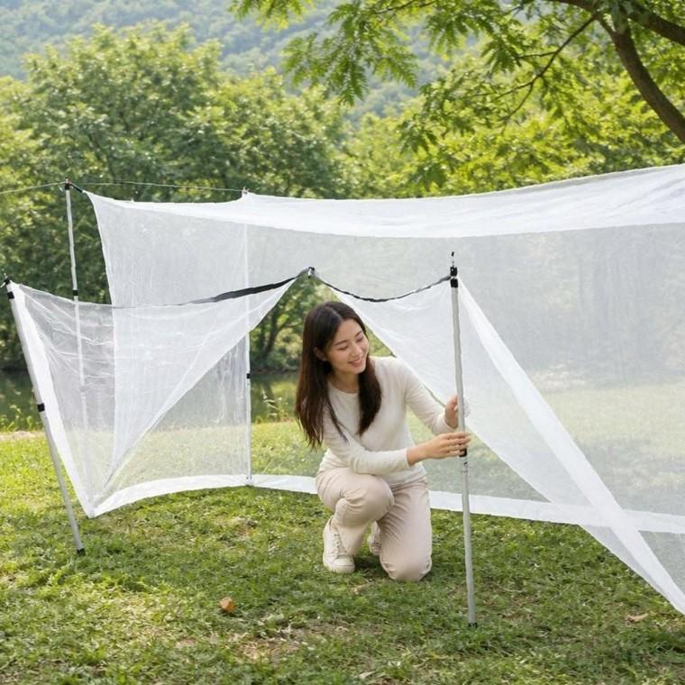 방충망 지퍼형 모기장 문 DIY 세트 설치 구성품