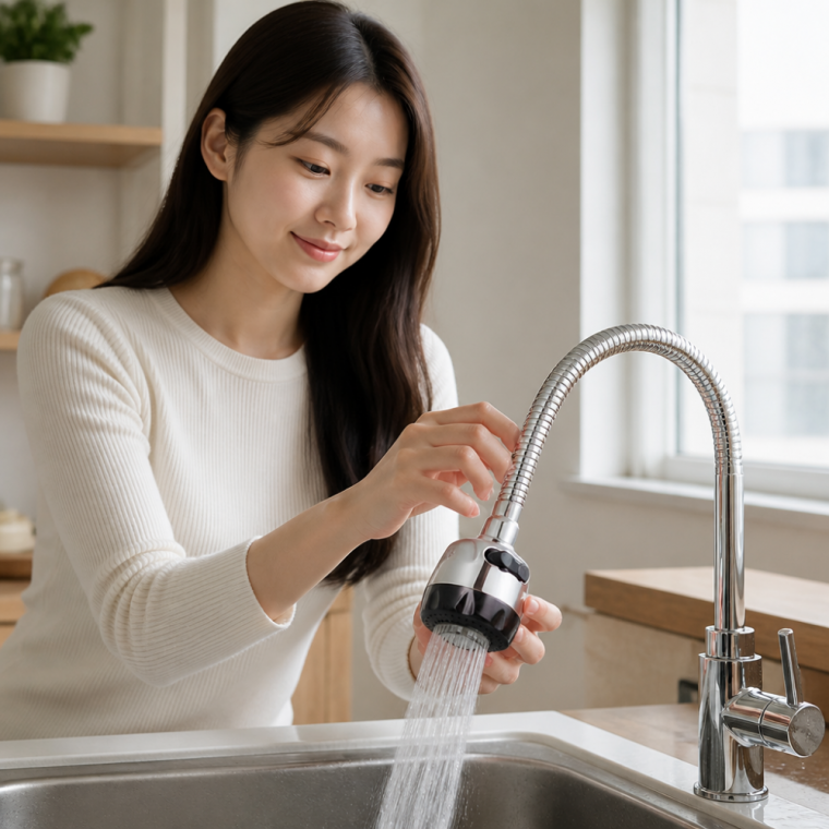 주방 싱크대 자바라 수전 헤드 교체용 코브라 호스