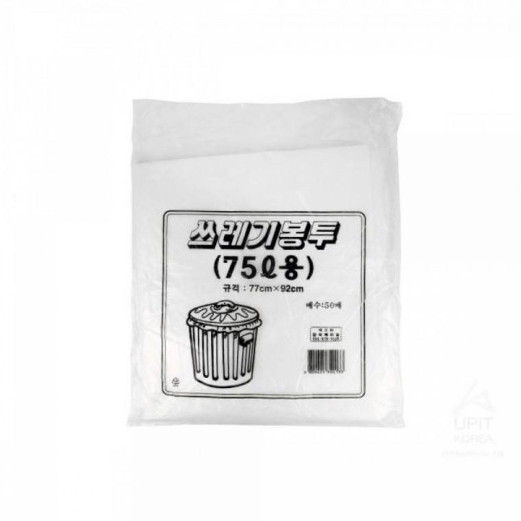 백색 쓰레기 75L 비닐봉투 50매 쓰레기봉투 봉투
