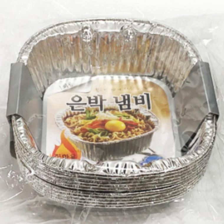 일회용 뽀그리 알미늄 라면 용기 은박 냄비 10P